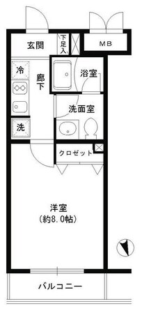 ジーリョ自由が丘の物件間取画像